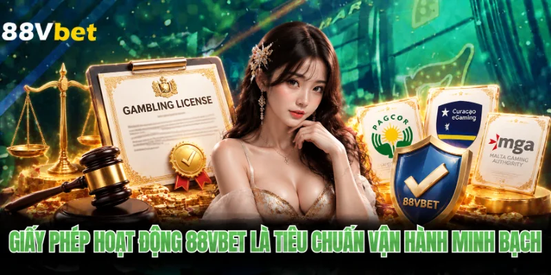 Giấy phép hoạt động 88VBET là tiêu chuẩn vận hành minh bạch